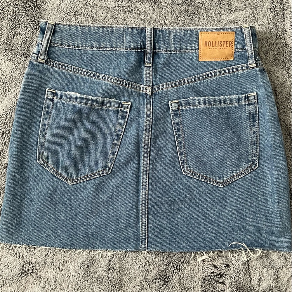 Hollister Blue Denim Mini Skirt - Picture 2 of 2